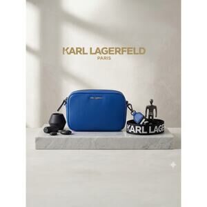 Karl Lagerfeld Paris Maybelle Camera Crossbody Bag - Deep Lagoon